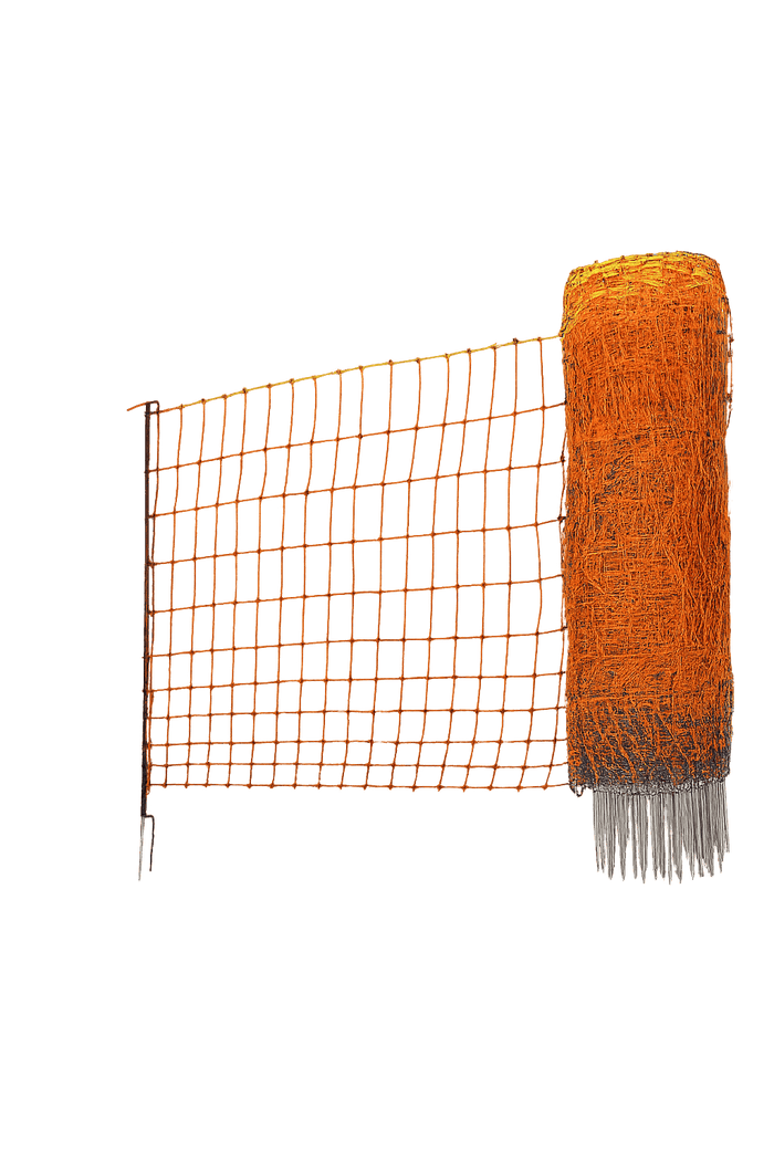 50m Soft Electric Netting Fence for Poultry, Possums, Rabbits, Orchards - 1.2m High