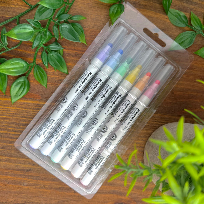 Kuretake Zig Clean Color Dot Markers - Mild (Set of 6) (Doorbuster)