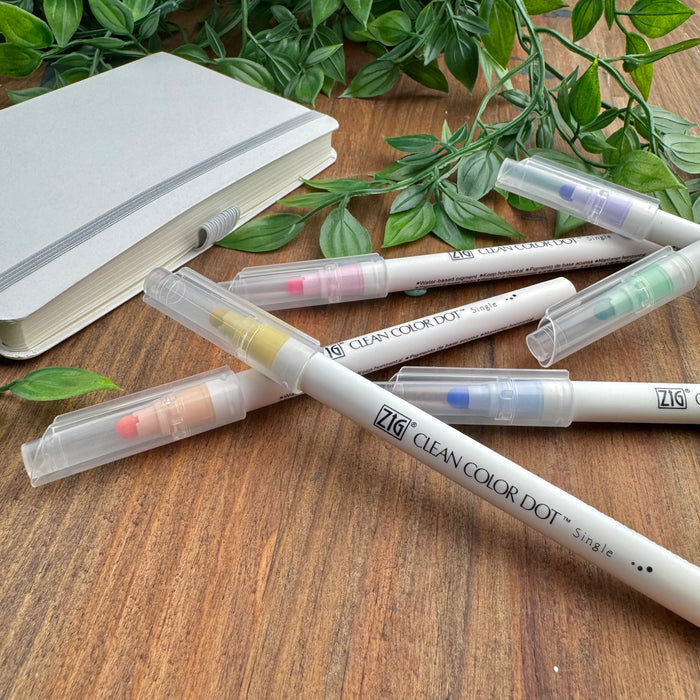Kuretake Zig Clean Color Dot Markers - Mild (Set of 6) (Doorbuster)