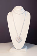 Across Heart Long Necklace