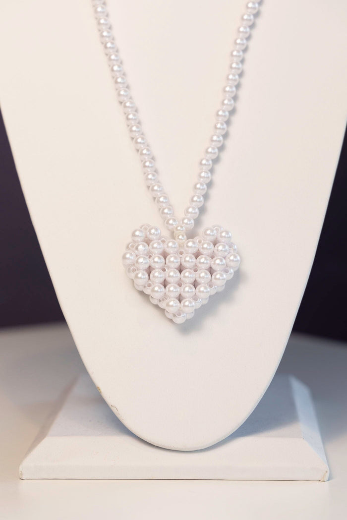 Across Heart Long Necklace