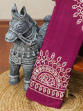 Ajrakh Printed Modal Silk Saree | TTDS3592