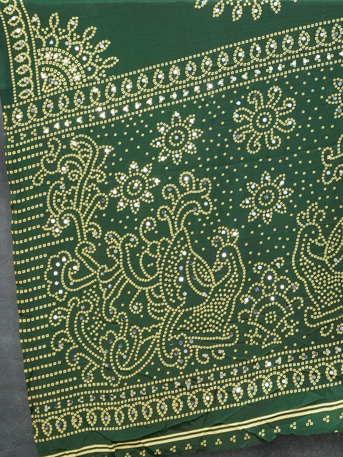 Ajrakh Printed Modal Silk Saree | TTDS3592