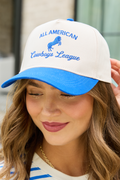 All American Cowboy League Blue Trucker Hat FINAL SALE