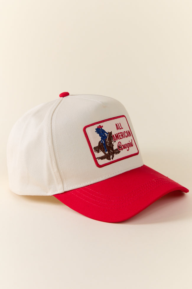 All American Cowgirl Red Trucker Hat FINAL SALE
