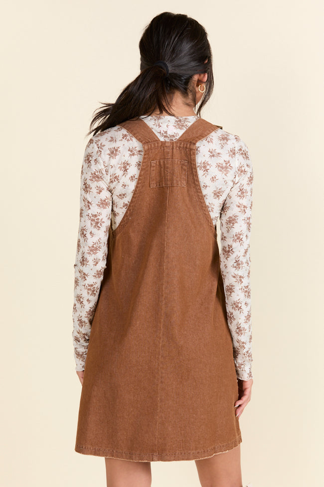 Anissa Brown Overall Dress FINAL SALE