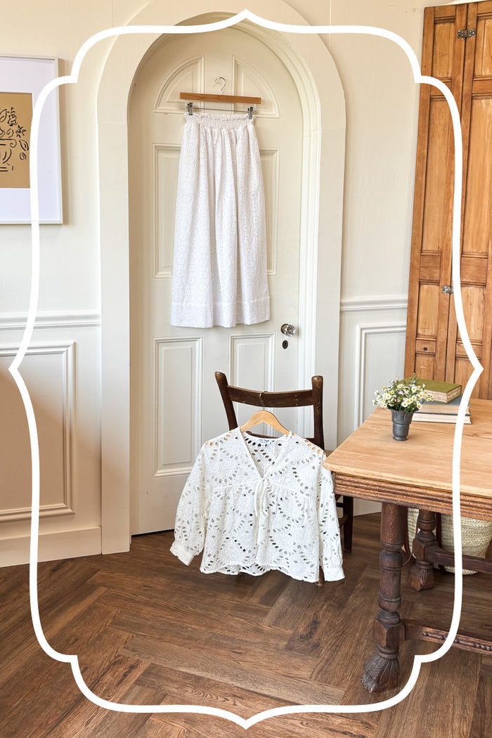 Artist Overshirt - Ivory Eyelet