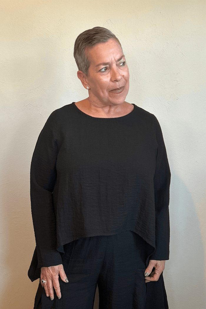 Asymmetrical Topper - Black