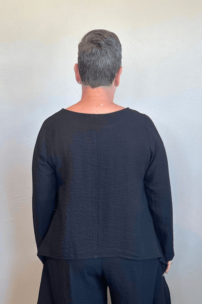 Asymmetrical Topper - Black