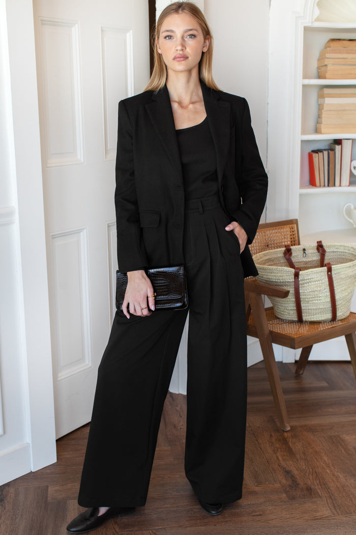 Atelier Pleated Pant 2 - Black Swan