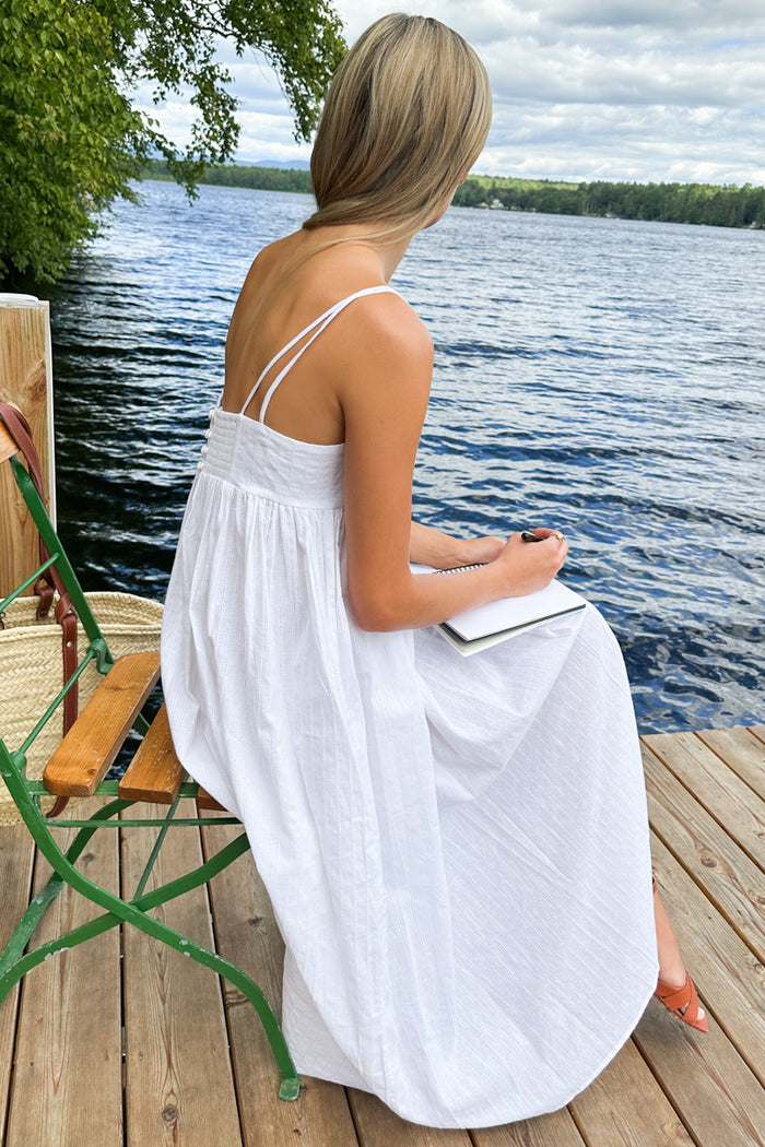 Baroque Maxi Sundress - Salt