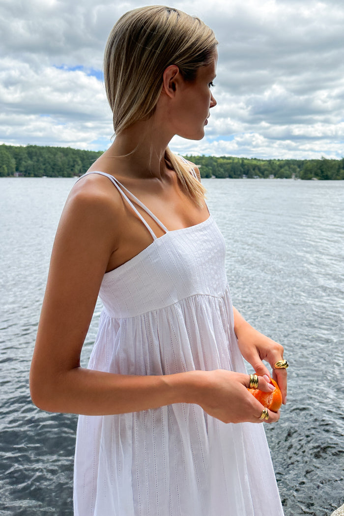 Baroque Maxi Sundress - Salt
