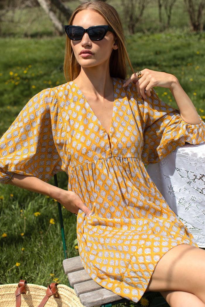 Bastian Beachy Dress - Sisters Yellow Organic