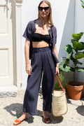 Beachy Pant - Midnight Crinkle Organic