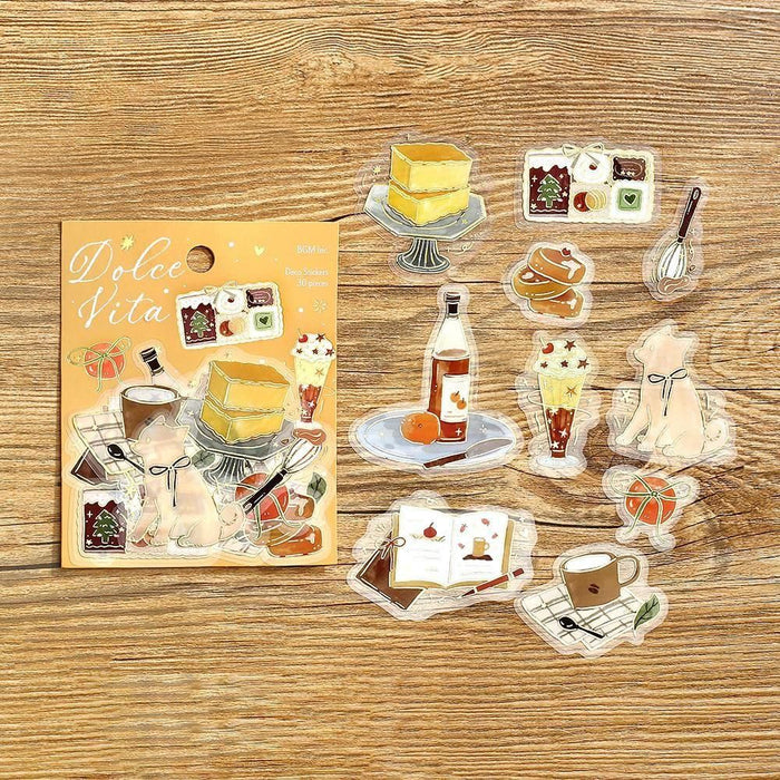 BGM Clear Flake Stickers - Dolce Vita - Sweet Recipes