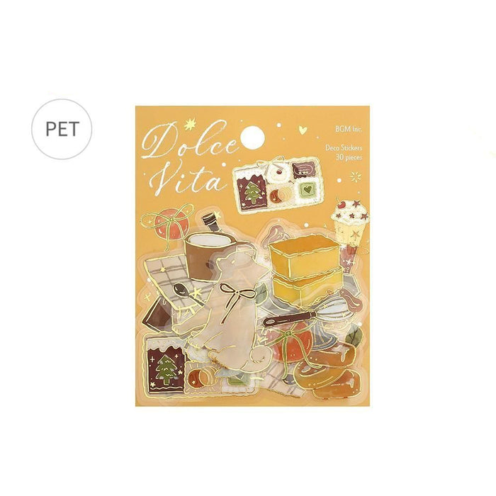 BGM Clear Flake Stickers - Dolce Vita - Sweet Recipes