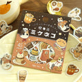 BGM Flake Stickers - Welcome Meow - Cafe Mikeneko