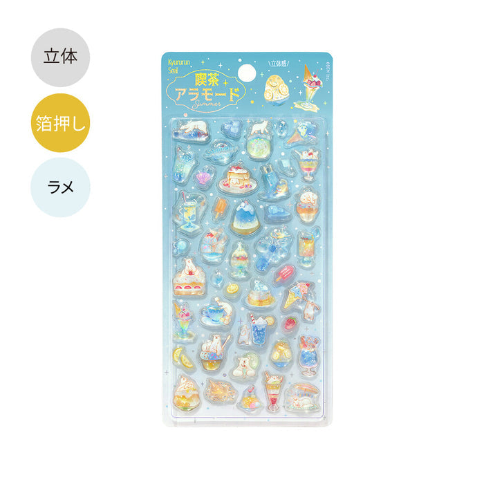 BGM Kyururun Sticker Sheet - Summer Limited - Cafe a La Mode