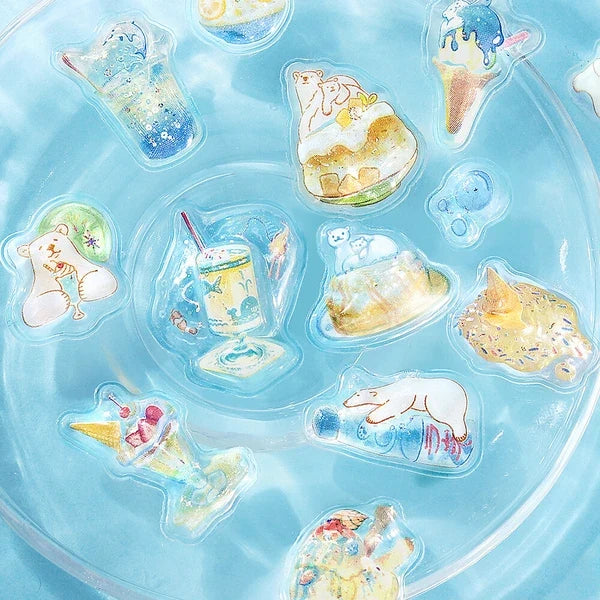 BGM Kyururun Sticker Sheet - Summer Limited - Cafe a La Mode