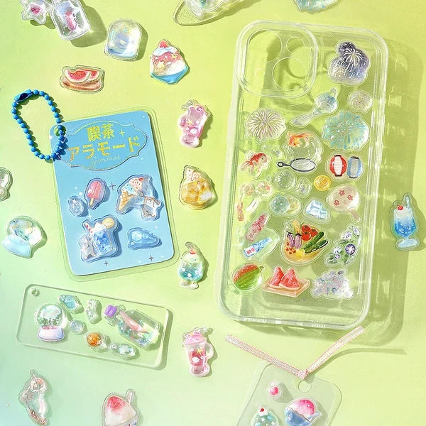 BGM Kyururun Sticker Sheet - Summer Limited - Cafe a La Mode