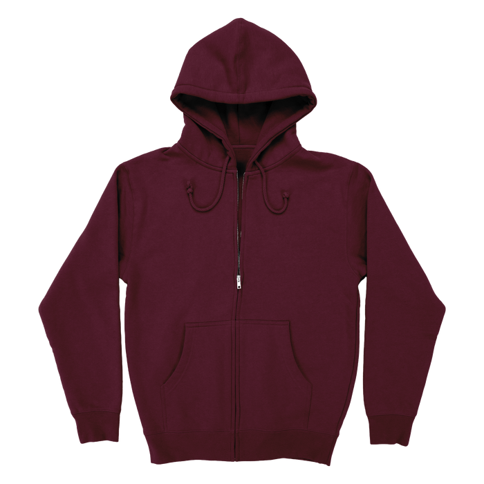 Big Heart Zip Hoodie - Maroon