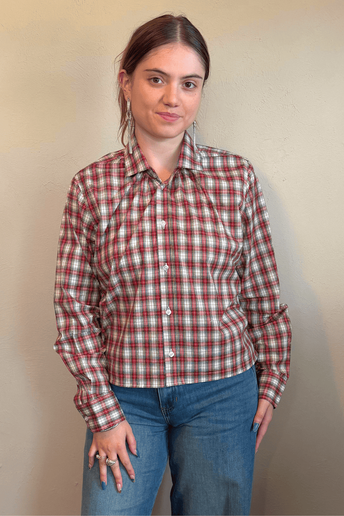 Blair Blouse - Holiday Plaid