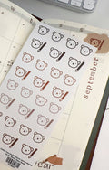 Bloom Paper Studio Bear Journals Doodle Planner Journal Stickers