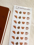 Bloom Paper Studio Bear's Cafe Visit Doodle Stickers