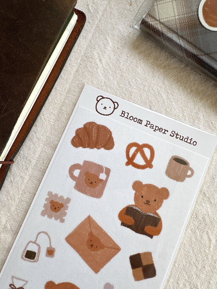 Bloom Paper Studio Cute Tea Planner Stickers