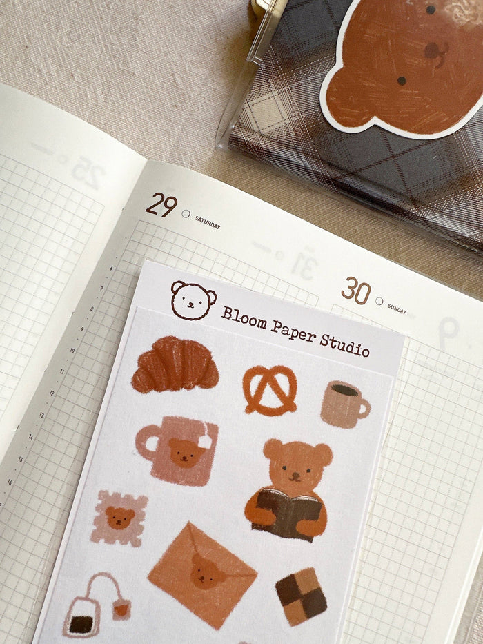 Bloom Paper Studio Cute Tea Planner Stickers