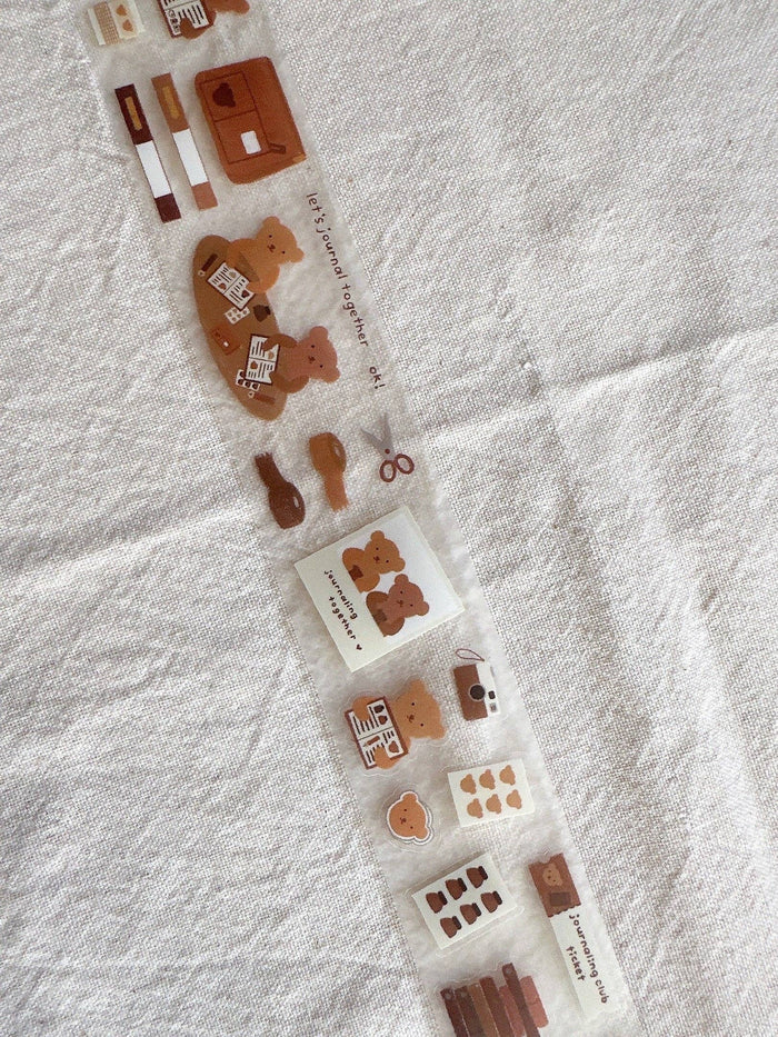 Bloom Paper Studio Let's Journal Together Kiss Cut PET Tape