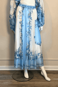 Blue Peacock Skirt