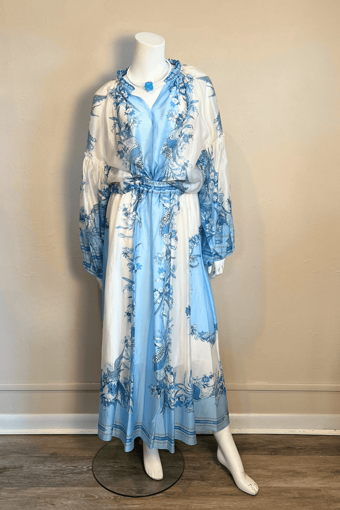 Blue Peacock Skirt