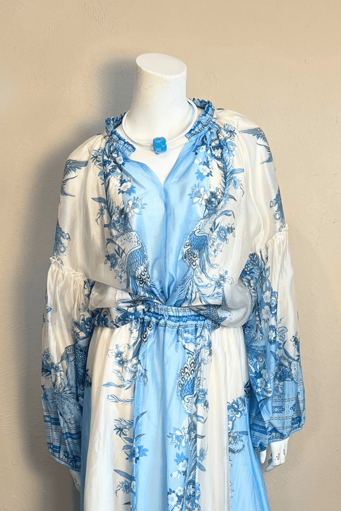 Blue Peacock Top
