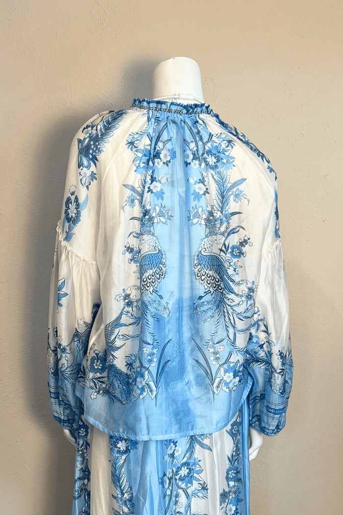 Blue Peacock Top