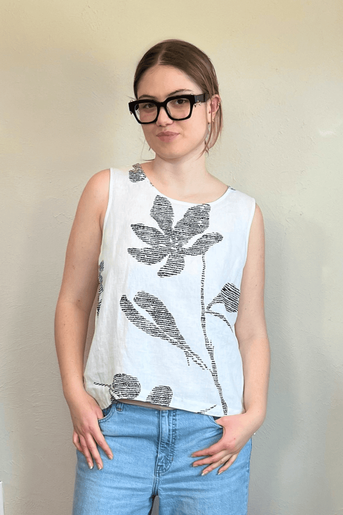 Bouquet Linen Tank