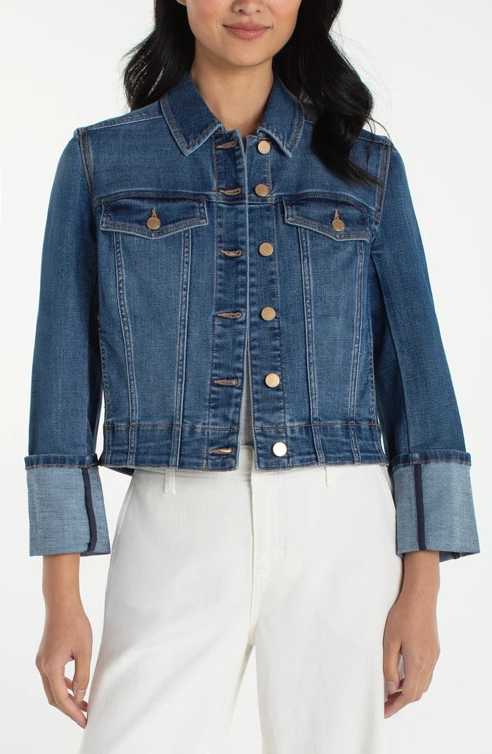 Bracelet Length High Cuff Trucker Jacket
