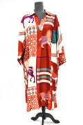 Brownprint Tunic Dress
