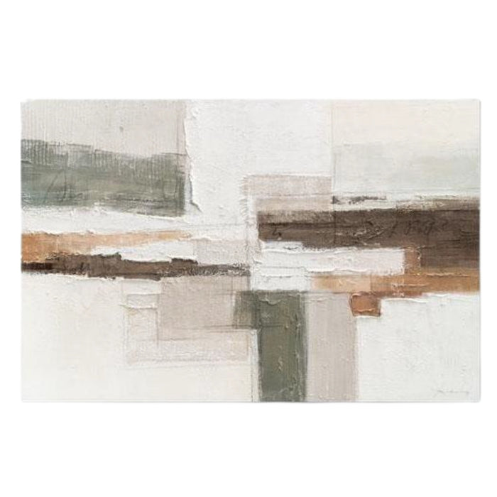 Calm Earth Tones Abstract Painting – 83 x 123cm