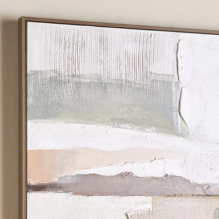 Calm Earth Tones Abstract Painting – 83 x 123cm