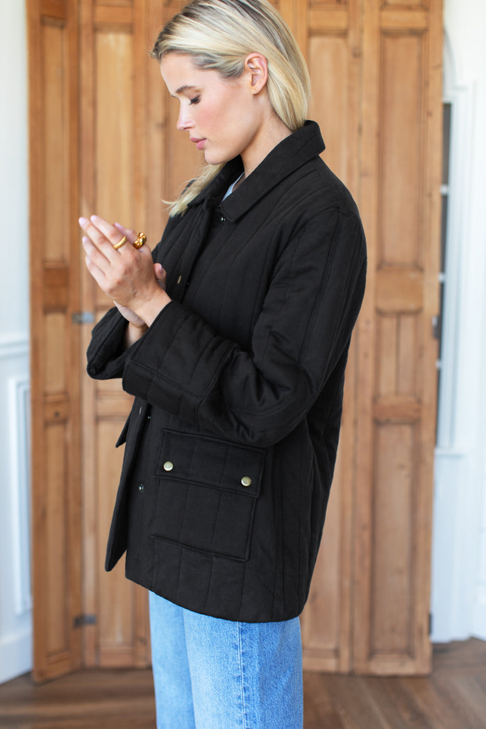 Camp Barn Coat - Jet Black Organic