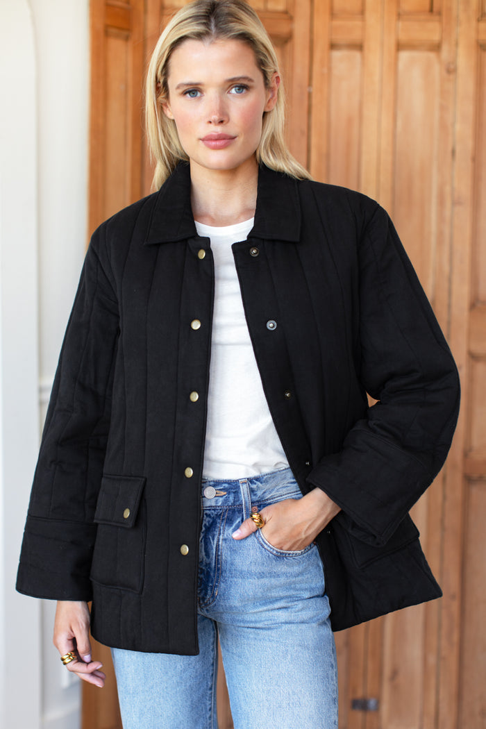 Camp Barn Coat - Jet Black Organic