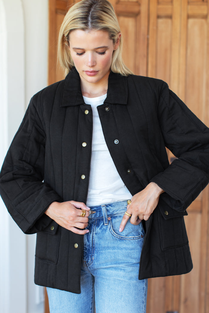 Camp Barn Coat - Jet Black Organic