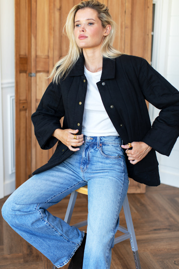 Camp Barn Coat - Jet Black Organic