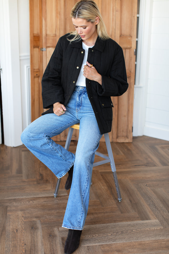 Camp Barn Coat - Jet Black Organic