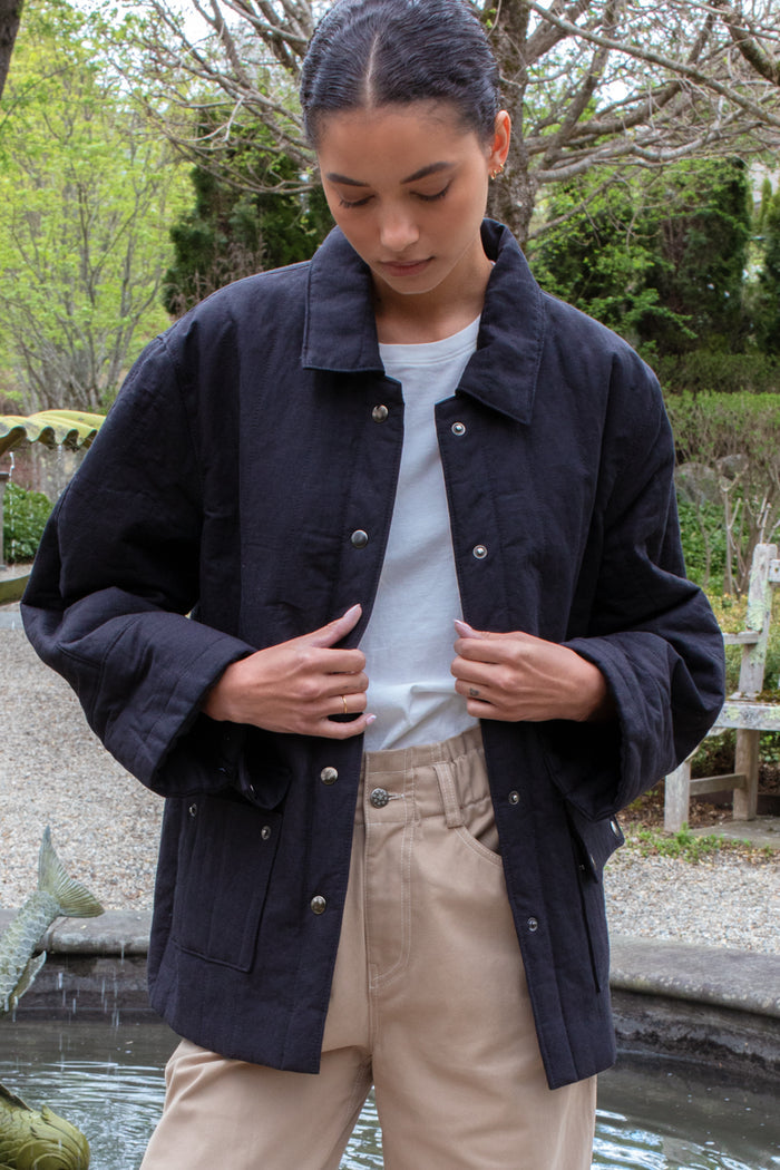 Camp Barn Coat - Jet Black Organic