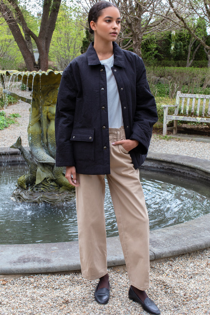 Camp Barn Coat - Jet Black Organic