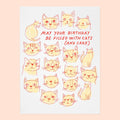 Cats and Cake Birthday Card