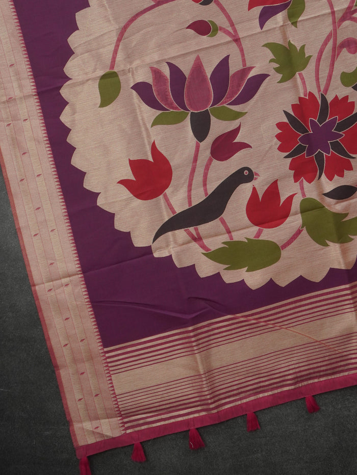 Chanderi Cotton Saree | TTDS3515