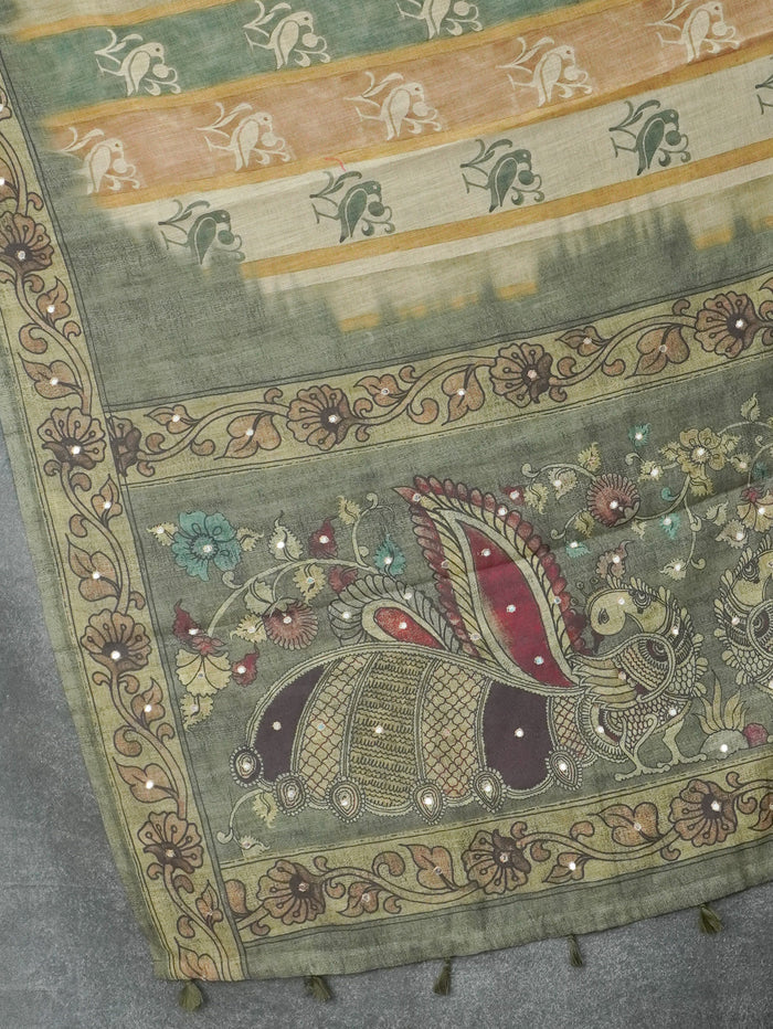 Chanderi Cotton Saree | TTDS3588